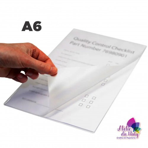 Plastificação A6