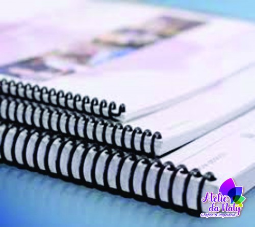 Enadernação até 100 folhas