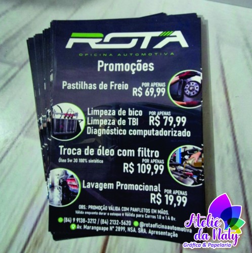 Panfleto Papel Fotográfico 130G