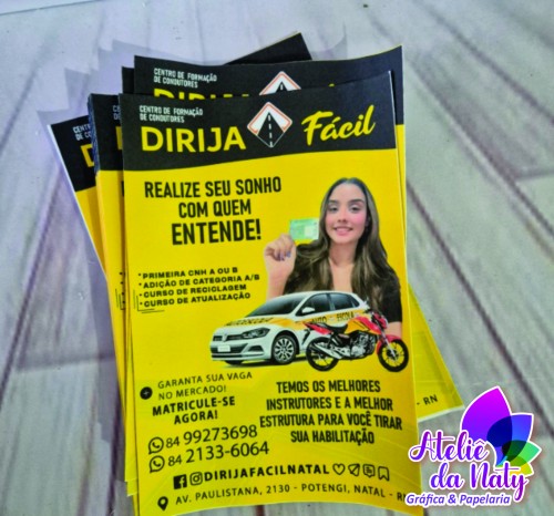 Panfleto Papel ofício 90g